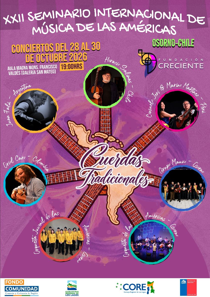 Se viene el Seminario Internacional de Música de las Américas 2026